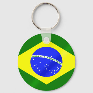 Brasilianische Flagge von Brasiliengeschenken und Schlüsselanhänger