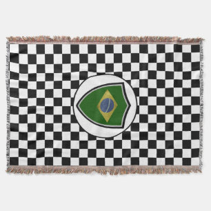 Brasilianische Flagge Wurfdecke Decke
