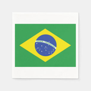 Brasilianische Flaggen-Papierservietten Serviette