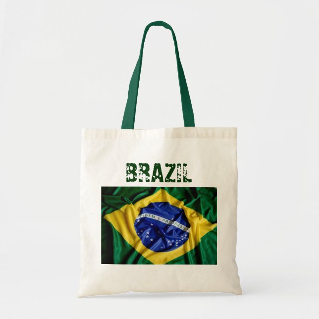 Brasilianische Flaggen-Taschentasche Tragetasche (Vorne)