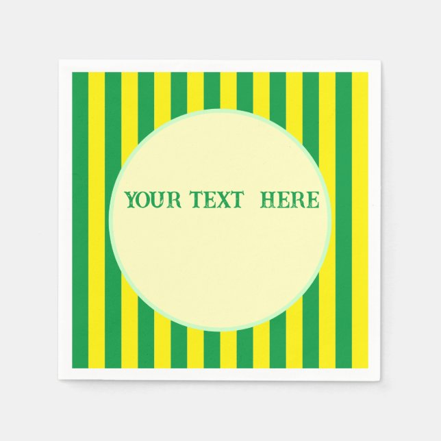 Brasilianische Flaggenfarben - Benutzerdefinierter Serviette (Vorderseite)