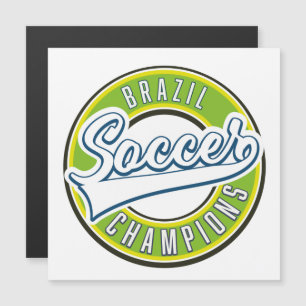 Brasilianische Fußball-Champions Magnetkarte