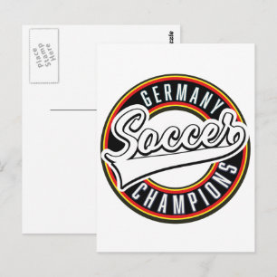 Brasilianische Fußball-Champions Postkarte