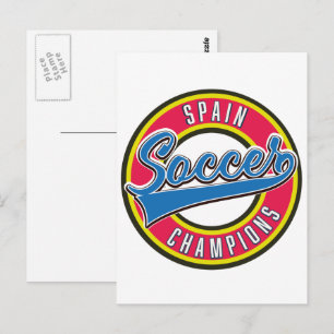 Brasilianische Fußball-Champions Postkarte