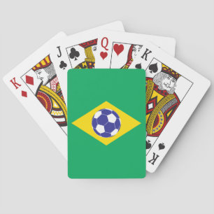 Brasilianische Fußballflagge Spielkarten