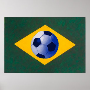 Brasilianische Fußballmannschaft Poster