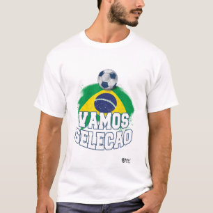 Brasilianische Fußballnationalmannschaft Fan Weiße T-Shirt