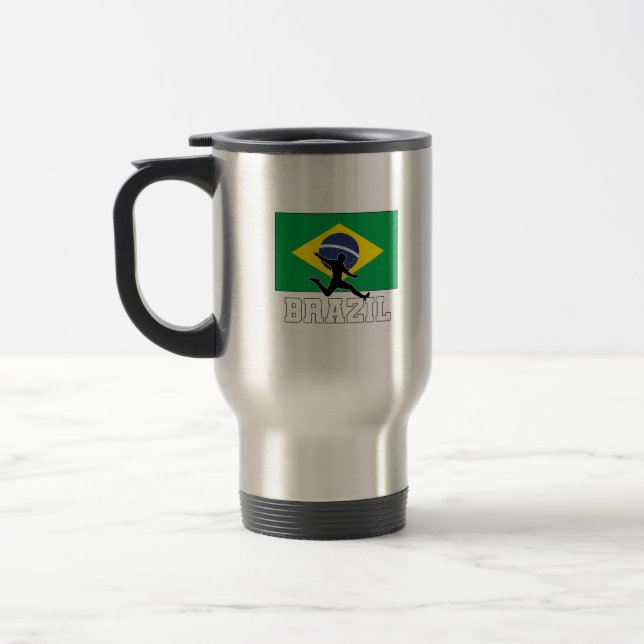 Brasilianische Fußballnationalmannschaft Reisebecher (Links)