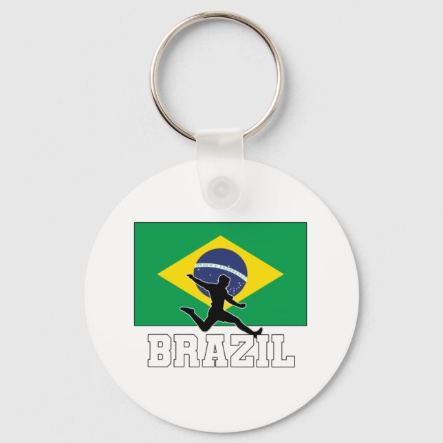 Brasilianische Fußballnationalmannschaft Schlüsselanhänger (Vorderseite)
