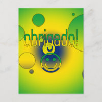 Brasilianische Geschenke Danke / Obrigado Gesicht