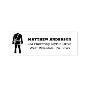 Brasilianische Jiu Jitsu BJJ Gi Uniform Rücksende Permastempel