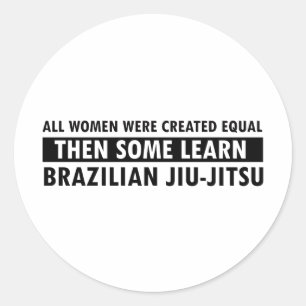 Brasilianische Jiu-Jitsu-Geschenkartikel Runder Aufkleber