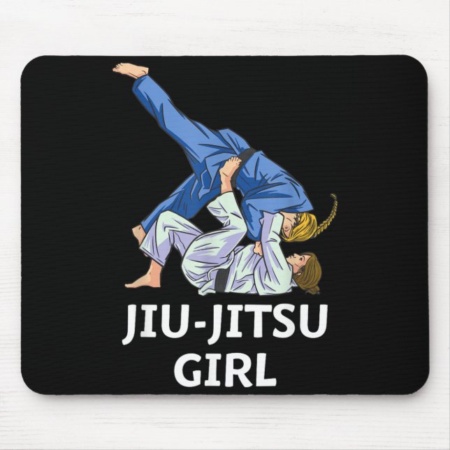 Brasilianische Jiu Jitsu Mädchen Mousepad (Vorne)