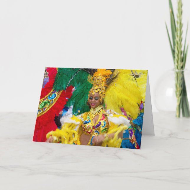 Brasilianische Karnevalskarte Karte (Vorderseite)