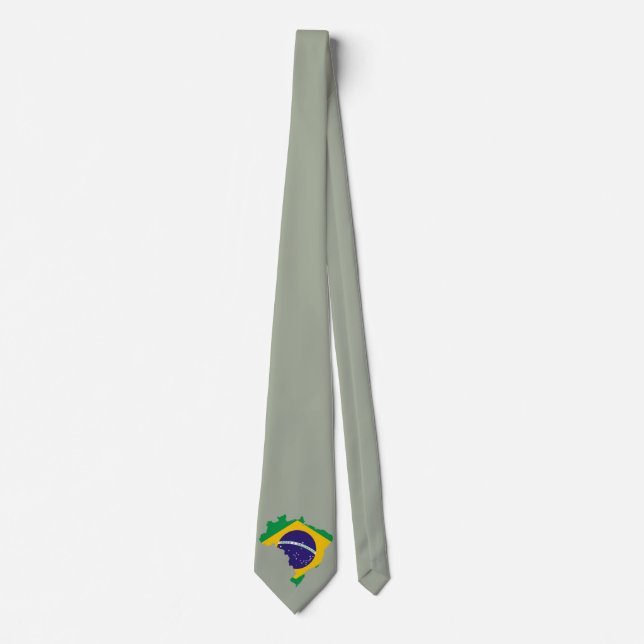 Brasilianische Landesflagge Krawatte (Vorderseite)