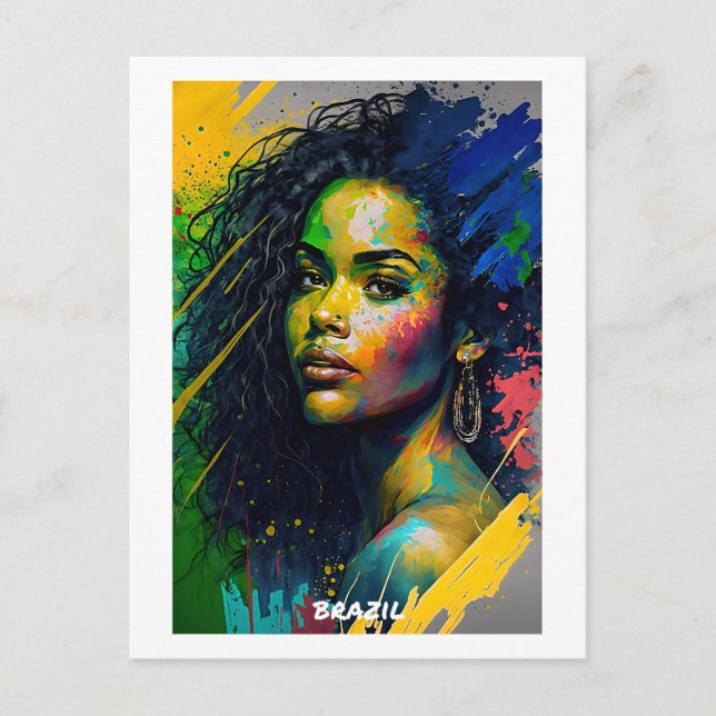 Brasilianische Postkarte - Welt der Frauen-Sammlun (Vorderseite)