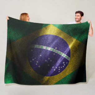 Brasilianische Seidenflagge Fleecedecke