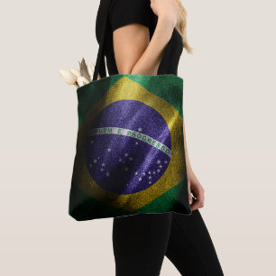 Brasilianische Seidenflagge Tasche