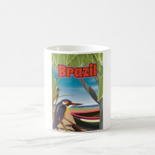 Brasilianische Strand-Postkarte Reise-Druck Kaffeetasse