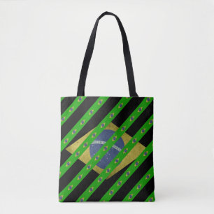Brasilianische Streifenflagge Tasche