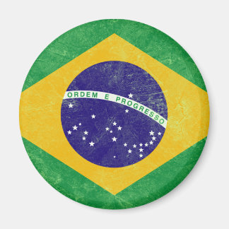 Brasilianische Vintage-Flagge Magnet