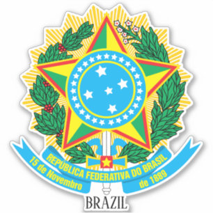 Brasilianische Wappenmeere Aufkleber