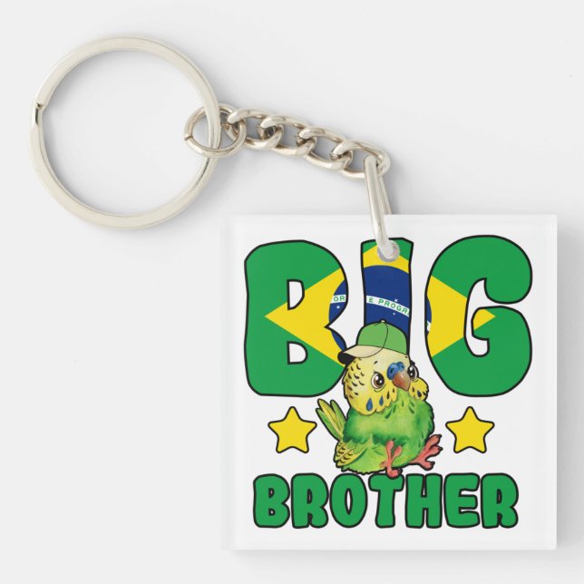 Brasilianischer Big Brother - Vogel mit brasiliani Schlüsselanhänger (Vorderseite)