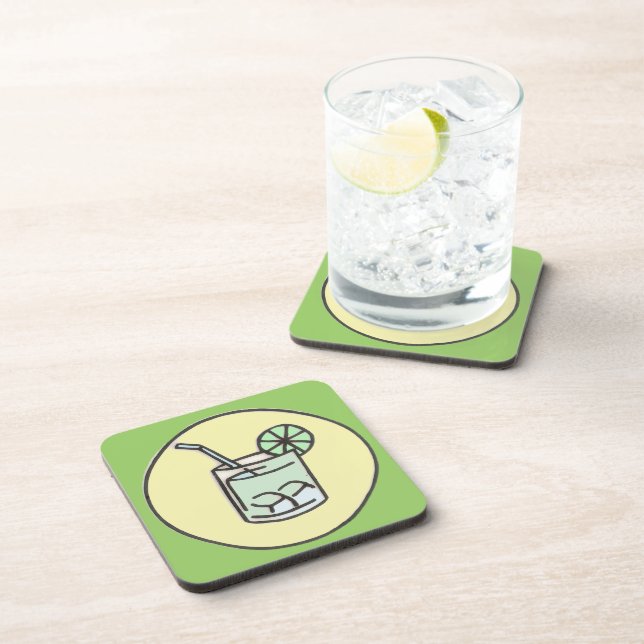 brasilianischer Caipirinha-Cocktail Untersetzer (Rechte Seite)