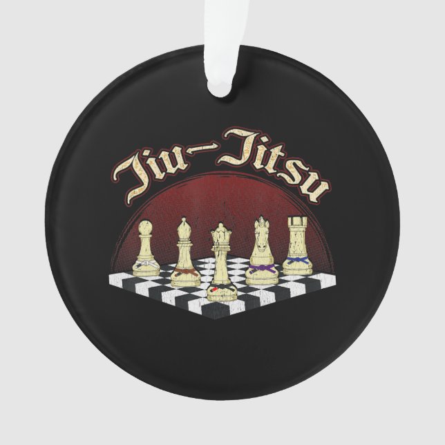 brasilianischer Dschiu-Jitsu-Schachengürtel Ornament (Vorderseite)