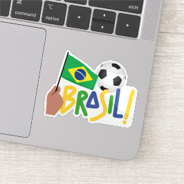 Brasilianischer Fußball Aufkleber