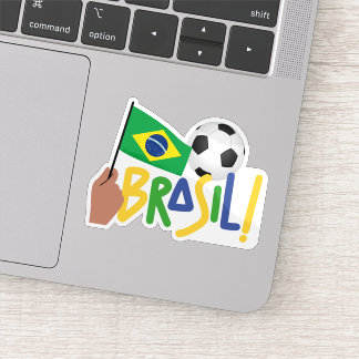 Brasilianischer Fußball Aufkleber