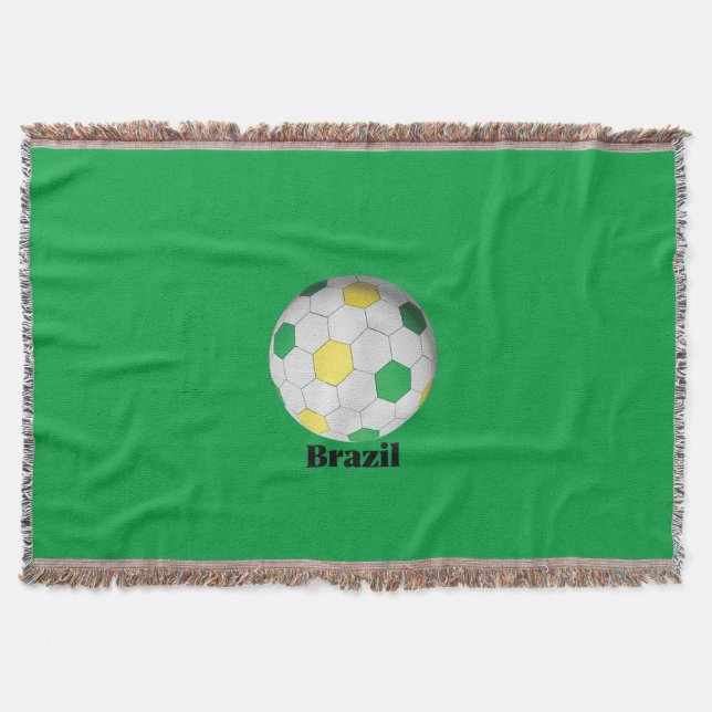 Brasilianischer Fußball Decke (Vorderseite)