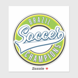 Brasilianischer Fußballmeister Aufkleber