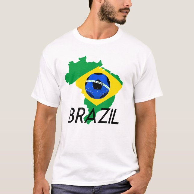 Brasilianischer Fußballteam-Support-T - Shirt (Vorderseite)