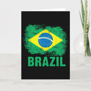 Brasilianischer Fußll Brasilianische Flagge Karte