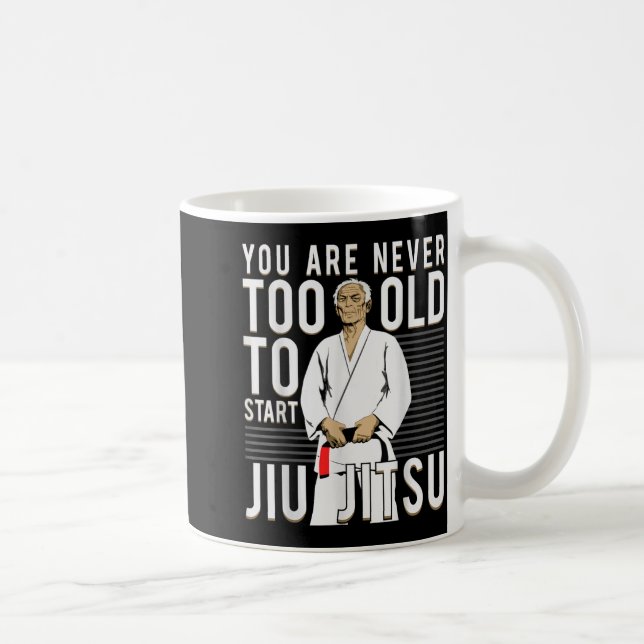 Brasilianischer Jiu Jitsu alter Mann Kaffeetasse (Rechts)