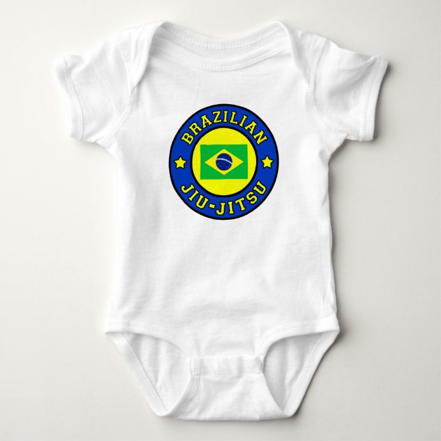 Brasilianischer Jiu Jitsu Baby Strampler (Vorderseite)
