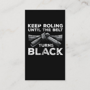 Brasilianischer Jiu Jitsu Black Belt Rolling Fight Visitenkarte