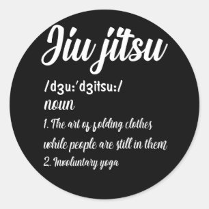 Brasilianischer Jiu Jitsu Definition Martial Art C Runder Aufkleber