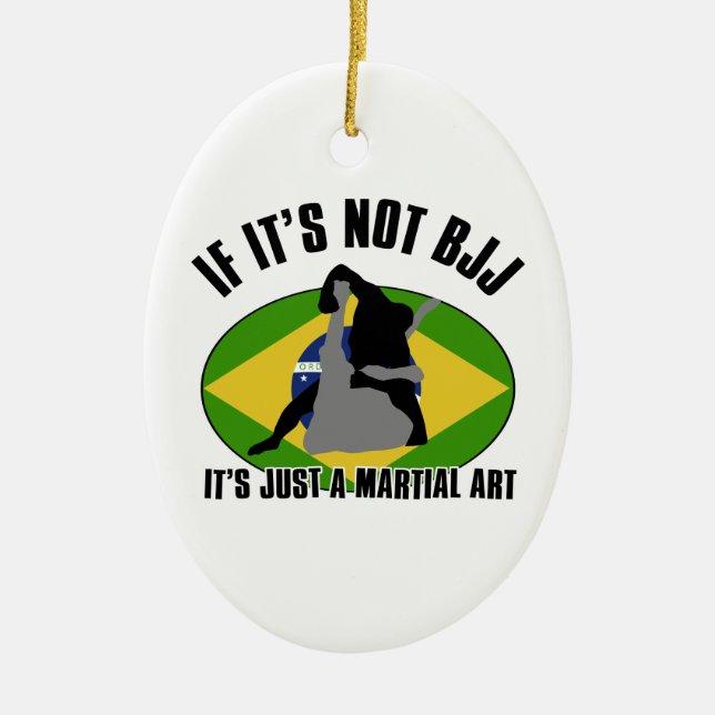 brasilianischer-jiu-jitsu Entwurf Keramik Ornament (Vorne)