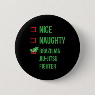Brasilianischer Jiu-jitsu Fighter Funny Pajama Wei Button