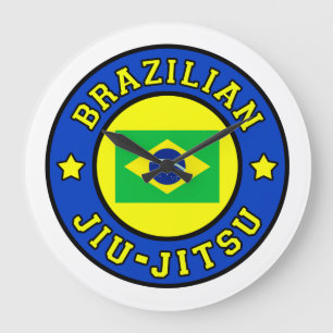 Brasilianischer Jiu Jitsu Große Wanduhr
