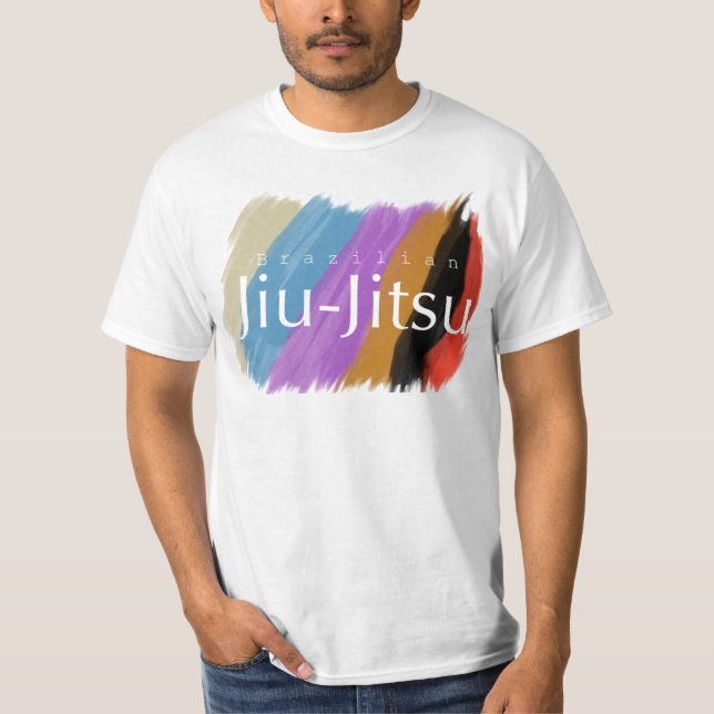 Brasilianischer Jiu Jitsu-Gürtelfarben T - Shirt (Vorderseite)