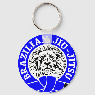 Brasilianischer Jiu-Jitsu (Key Chain) Blauer Gürte Schlüsselanhänger