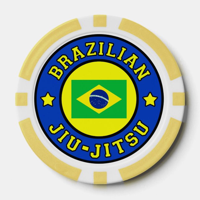 Brasilianischer Jiu Jitsu Pokerchips (Vorderseite)