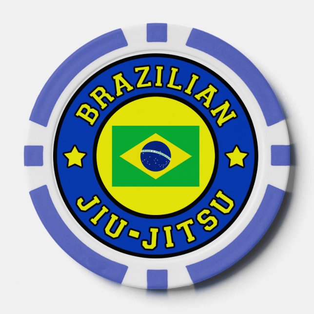 Brasilianischer Jiu Jitsu Pokerchips (Vorderseite)