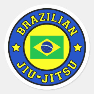 Brasilianischer Jiu Jitsu Runder Aufkleber