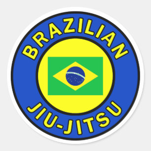 Brasilianischer Jiu Jitsu Runder Aufkleber