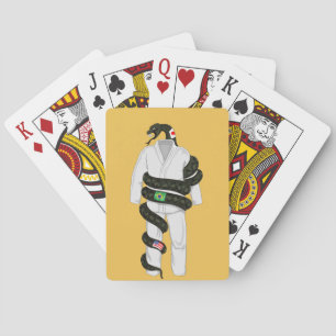 Brasilianischer Jiu Jitsu Snake Spielkarten