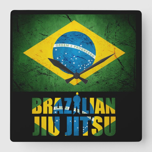 Brasilianischer Jiu Jitsu - Uhr der Wetterfahne (Vorderseite)